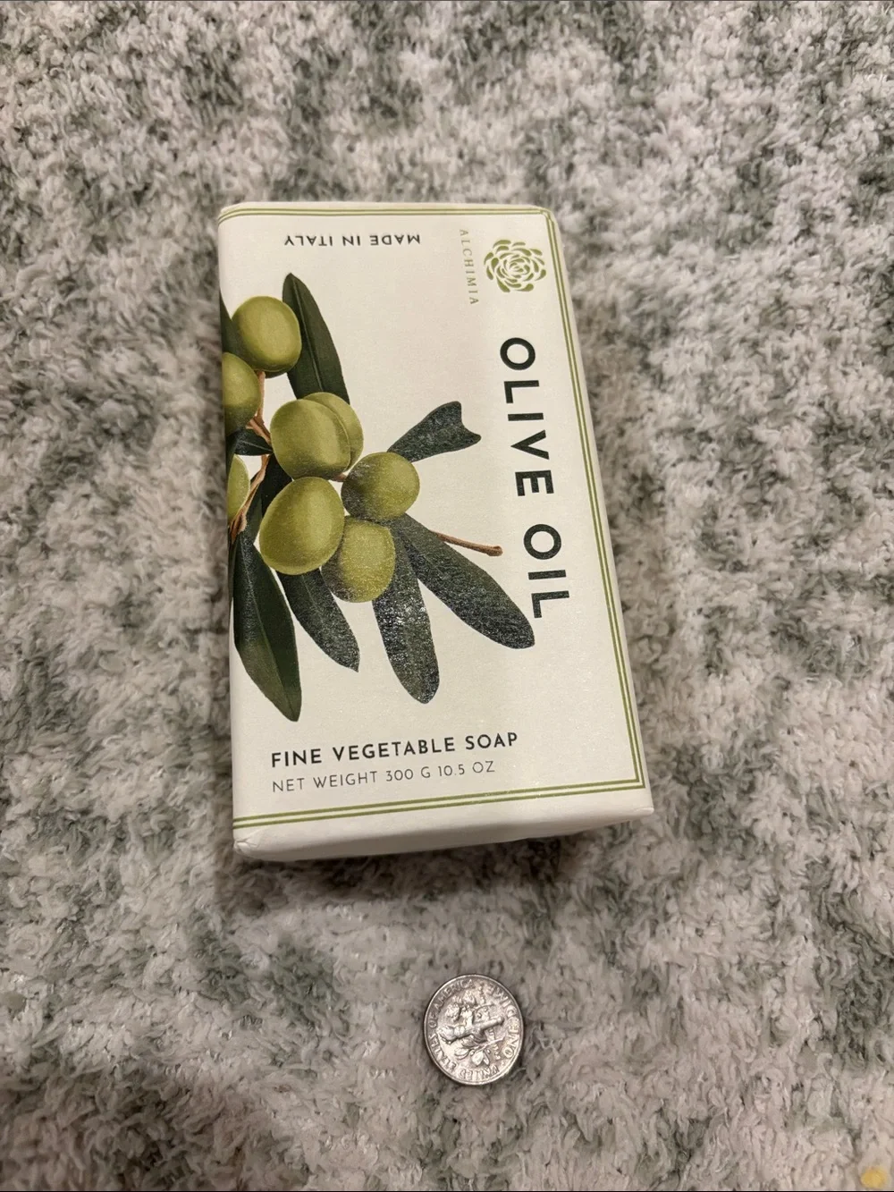 Olive Oil Fine Vegetable Soap by Alchimia Made in Italy NWT 10.50oz